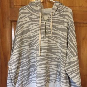 American Eagle oversized half zip hoodie xxl